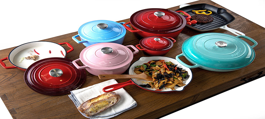 enamel cast iron cookware