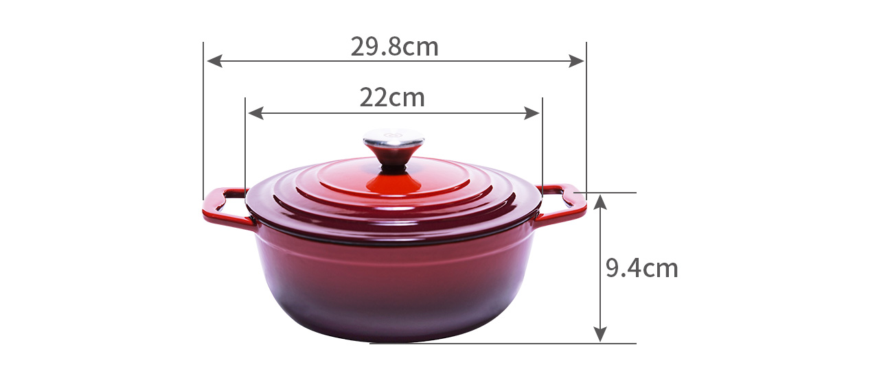 round casserole cr22c Dimension