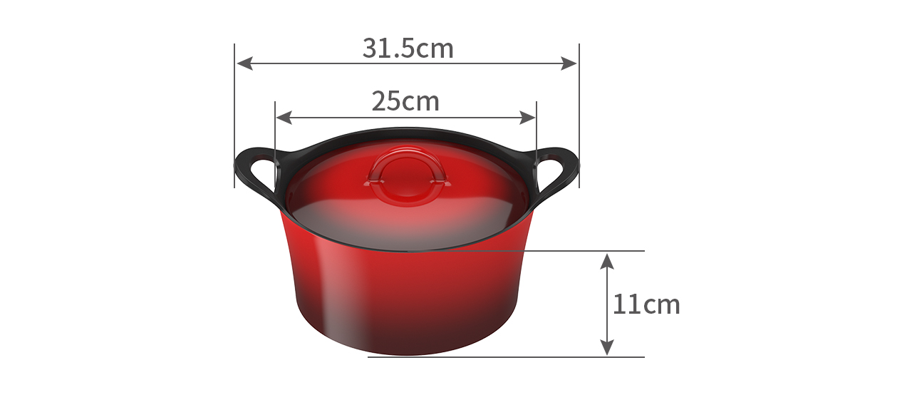round casserole CR25H