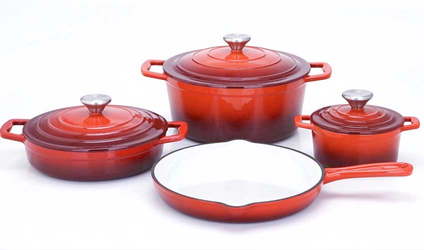 Enameled Cast Iron Cookware Sets