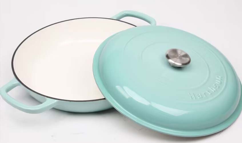 enameled cast iron casserole