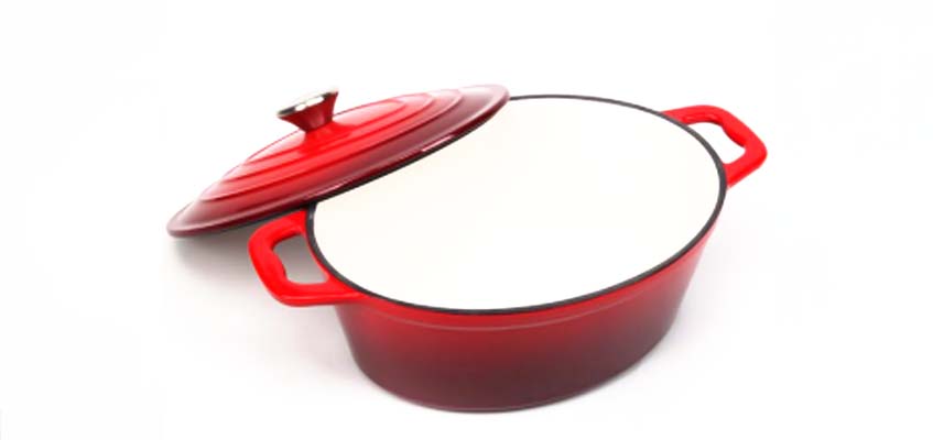 enamel cast iron oval casseroles